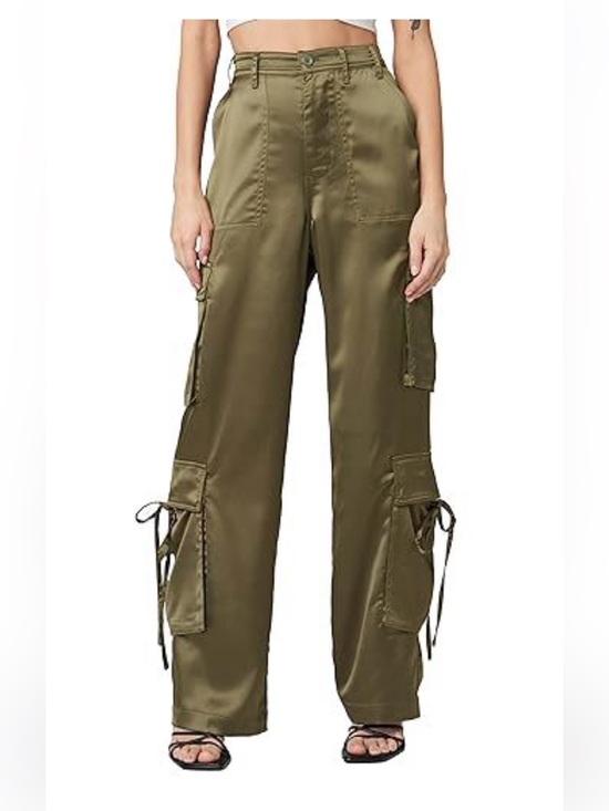 Blank NYC Pants - [blanknyc] Franklin Satin Cargo Pants